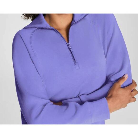 NEW SPANX airessentials half zip top in amethyst - Picture 5 of 5